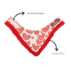 Dogobow Hearty Red Ruffle Bandana for Dogs (Red) Dogs-Clothing & Accessories Dogobow Dropship