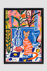 EverythingBoho The House Cat Boho Wall Art (Black) Pet Parent-Gifting & Merch EverythingBoho Dropship A3 Frame poster