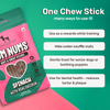 HUFT Yum Nums Soft and Chewy Spinach with Real Chicken Grain Free Stick Treats for Dogs Dog Treats + Others Heads Up for Tails