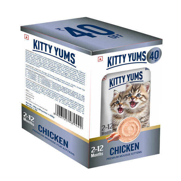 Kitty Yum Chicken Mousse Kitten Cat Wet Food