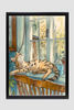EverythingBoho The Chilling Cat Boho Wall Art (Black) Pet Parent-Gifting & Merch EverythingBoho Dropship A4 Framed Art