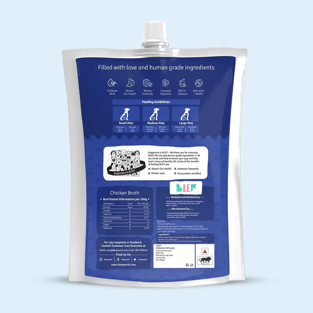 BLEP Chicken Broth for Cats and Dogs Dogs-Wet Food BLEP