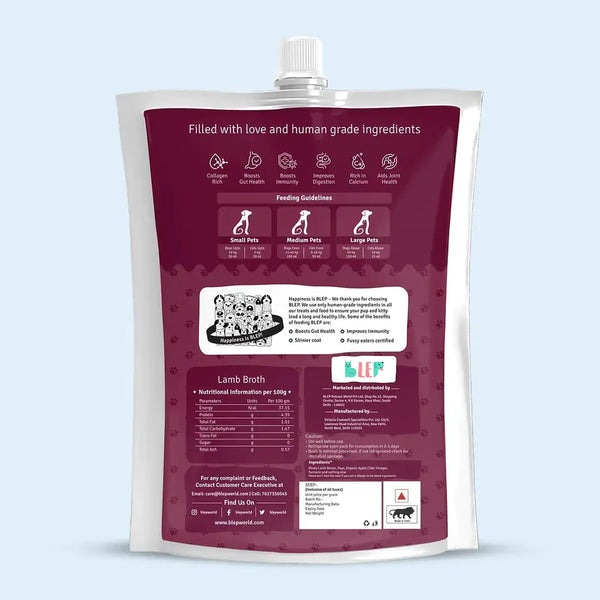 BLEP Lamb Broth for Cats and Dogs