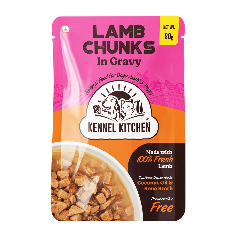 Kennel Kitchen Lamb Chunks in Gravy Puppy & Adult Wet Dog Food Dogs-Wet Food Kennel Kitchen