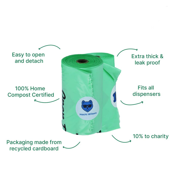 Hachi Wilson Dog Poop Bag Rolls for Dogs