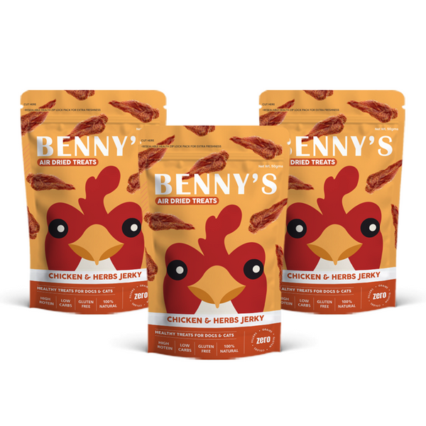 Bennys Bowl Chicken and Herbs Jerky Dog Treats