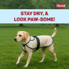 Trixie Piping Transparent Raincoat for Dogs (Black) Dogs-Clothing & Accessories Trixie