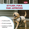 Trixie Piping Transparent Raincoat for Dogs (Black) Dogs-Clothing & Accessories Trixie