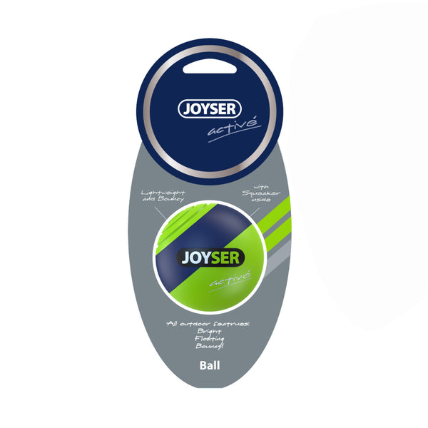 Joyser Active TPU Ball with Squeaker for Dogs (Blue/Green)