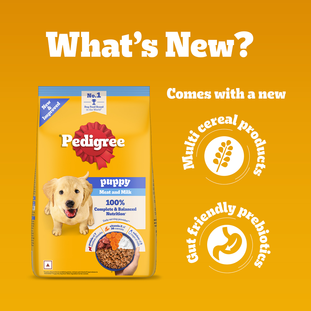 Pedigree Meat & Milk Puppy Dog Dry Food