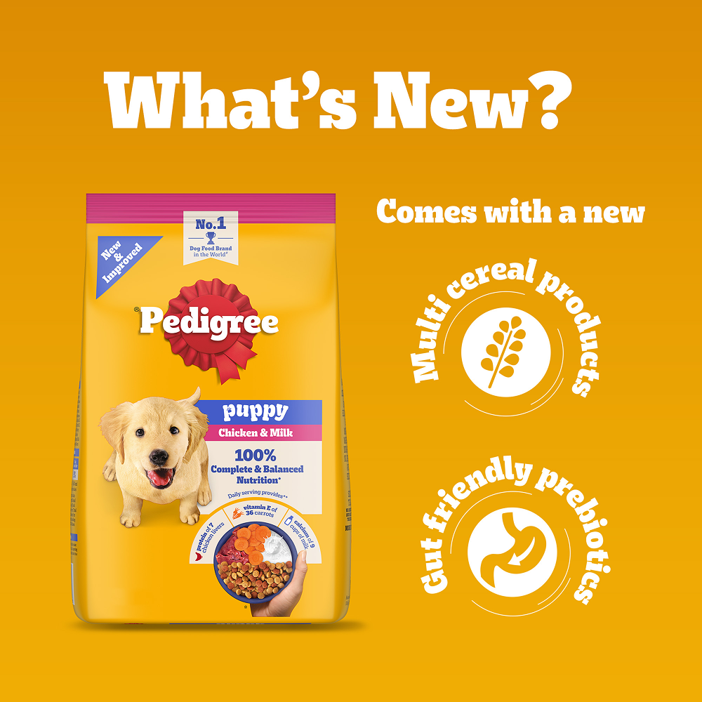Pedigree Chicken and Milk Puppy Dog Dry Food Dogs- Dry Food Pedigree