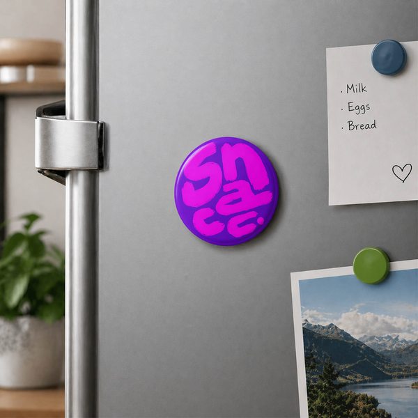 Doodlebawa 2 in 1 Snacc Pin Badge and Fridge Magnet