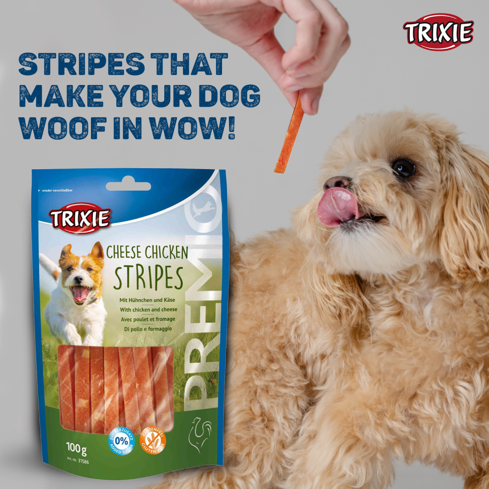 Trixie Premio Cheese Chicken Strip Dog Treats