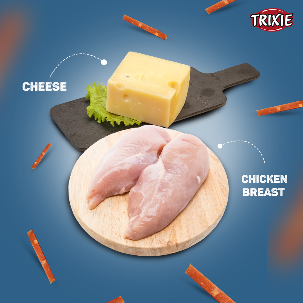 Trixie Premio Cheese Chicken Strip Dog Treats Dog Treats + Others Trixie