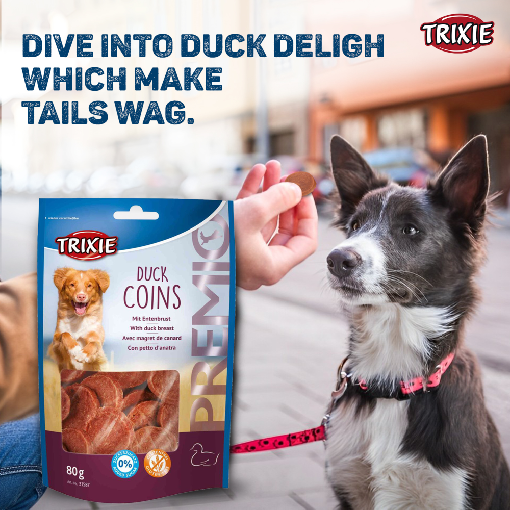 Trixie Premio Duck Coins Dog Treats