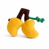 Pawgypets Mango Plush with Rope Toy for Dogs (Yellow) Dogs-Toys Pawgypets Dropship 10in
