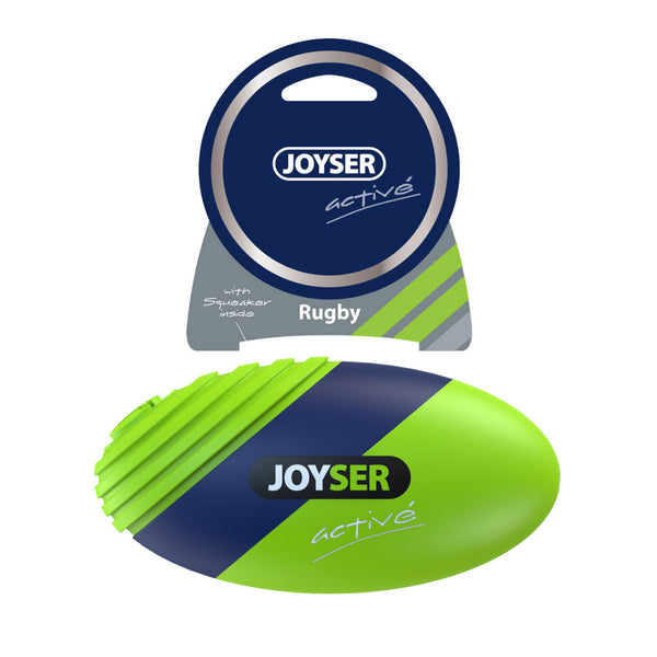 Joyser Active TPU Rugby Ball for Dogs (Blue/Orange)