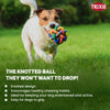 Trixie Natural Rubber Knotted Ball Chew Toy for Dogs Dogs-Toys Trixie