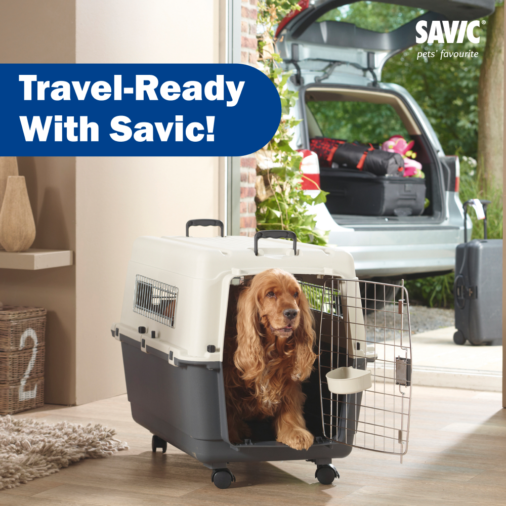 Savic Andes 5 Carrier for Dogs and Cats (Ivory) Both-Bedding, Mats & Travel Supplies Savic Dropship