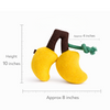 Pawgypets Mango Plush with Rope Toy for Dogs (Yellow) Dogs-Toys Pawgypets Dropship