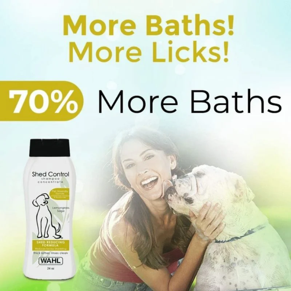Wahl Shed Control Shampoo for Dogs (Lemongrass & Sage) Dogs-Grooming Supplies Wahl
