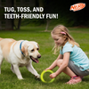 Nerf Dog Dental Tug Ring Toy for Dogs (Green) Dogs-Toys Nerf