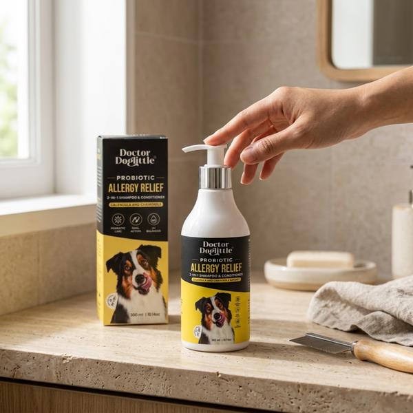 Doctor Doglittle Probiotic Allergy Relief 2 in 1 Shampoo and Conditioner for Dogs