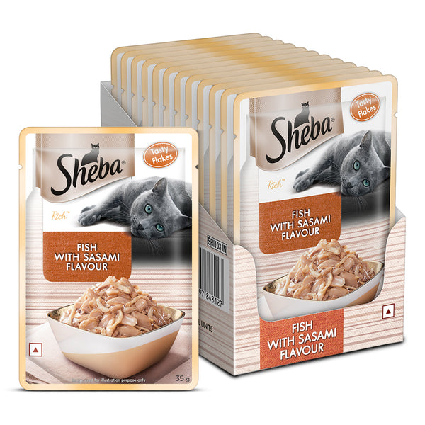 Sheba Fish with Sasami Premium Cat Wet Food