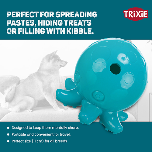 Trixie Snack Octopus Interactive Chew Toy for Dogs (Blue) Dogs-Toys Trixie