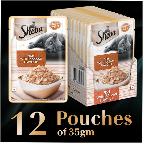 Sheba Fish with Sasami Premium Cat Wet Food