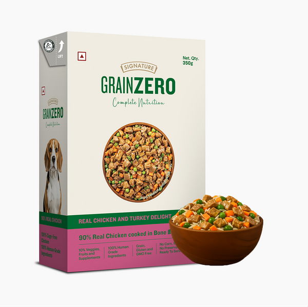 Signature Grain Zero Tetra Pack Real Chicken Turkey Dog Fresh Food