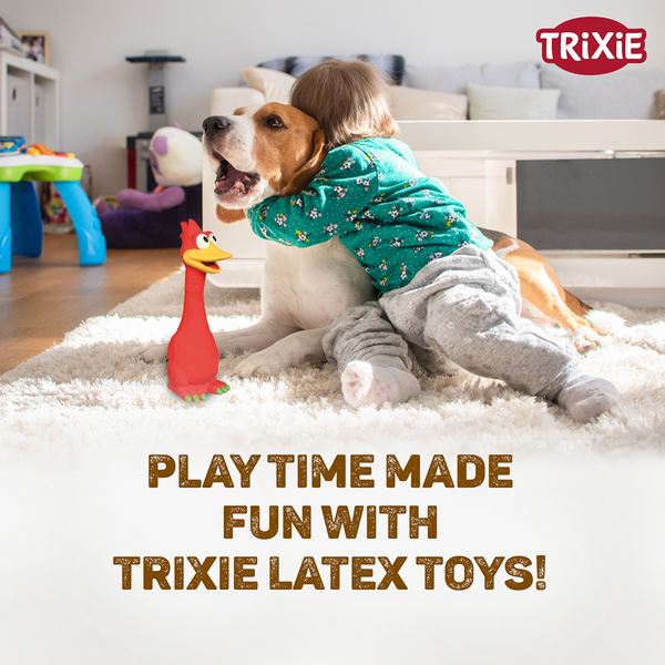 Trixie Bird Latex Toy for Dogs (Yellow)
