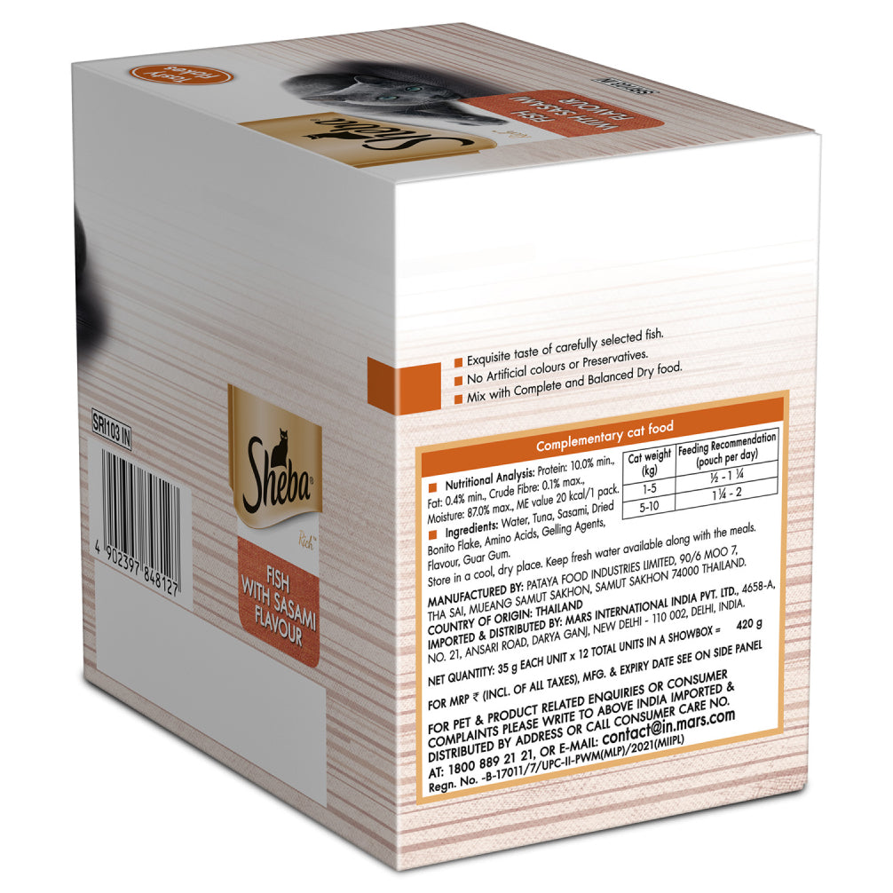 Sheba Fish with Sasami Premium Cat Wet Food
