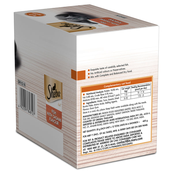 Sheba Fish with Sasami Premium Cat Wet Food