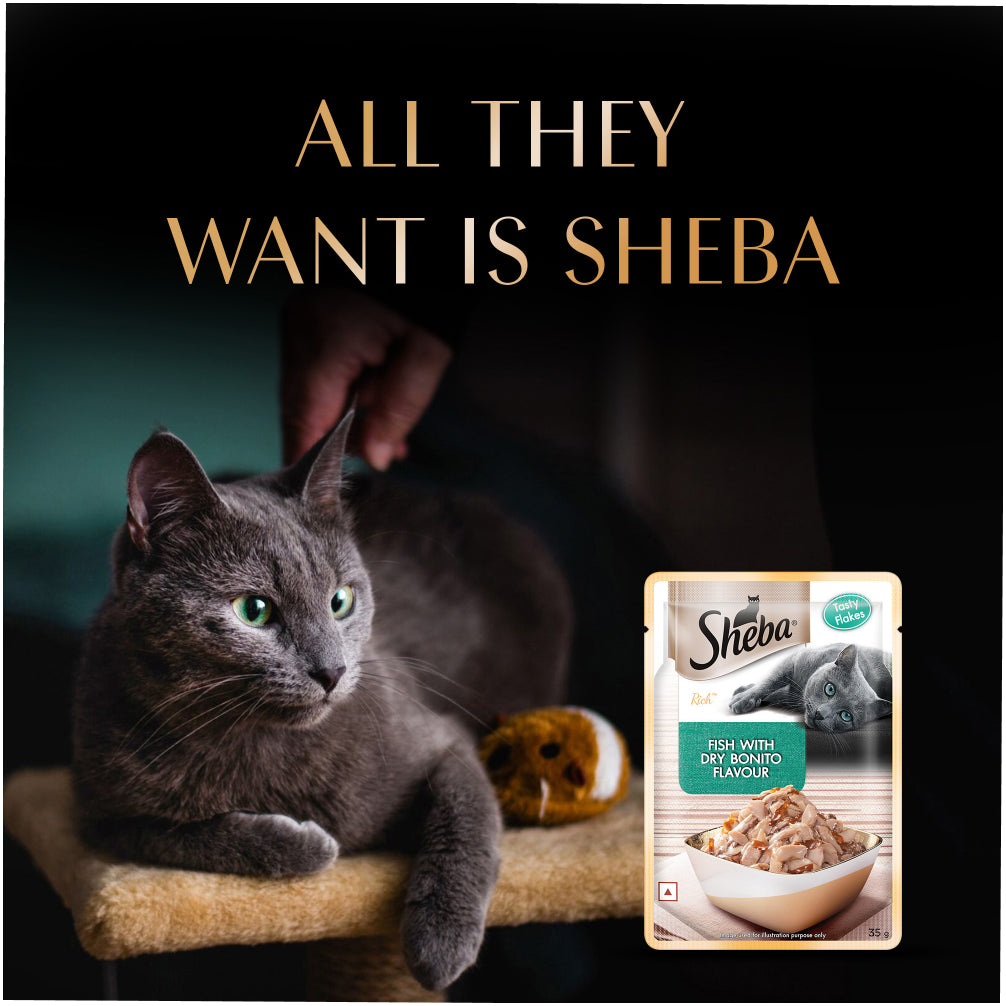 Sheba Skipjack & Salmon Fish Mix Cat Wet Food