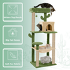 Furrlovers Cactus Multi Level Cat Tree with Condo Hammock Perch & Scratching Posts (Green) Cats-Toys Furrlovers Dropship