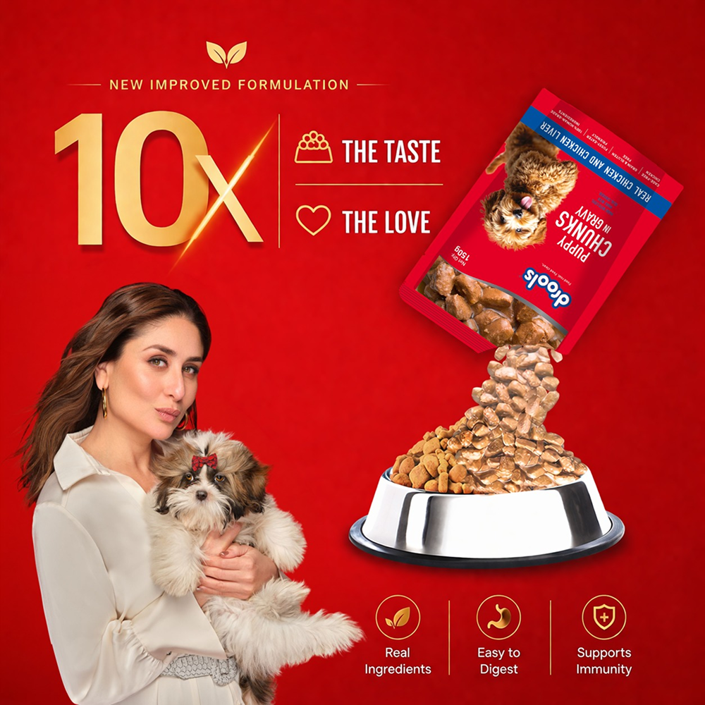 Drools Real Chicken & Chicken Liver Chunks in Gravy Adult Dog Wet Food Dogs-Wet Food Drools