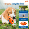 Nerf Bash Squeak and Crunch Football Toy for Dogs (Blue/Orange) Dogs-Toys Nerf