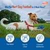 Nerf Bash Squeak and Crunch Football Toy for Dogs (Blue/Orange) Dogs-Toys Nerf