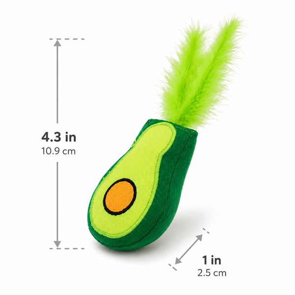 Talking Dog Club Avocado Lover 100% Catnip Toy for Cats