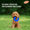 Nerf Dog Translucent Tire Flyer TPR Toy for Dogs (Blue)