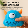 Talking Dog Club Monster Head Tough Rubber Chew Toy for Dogs (Blue) Dogs-Toys Talking Dog Club Dropship