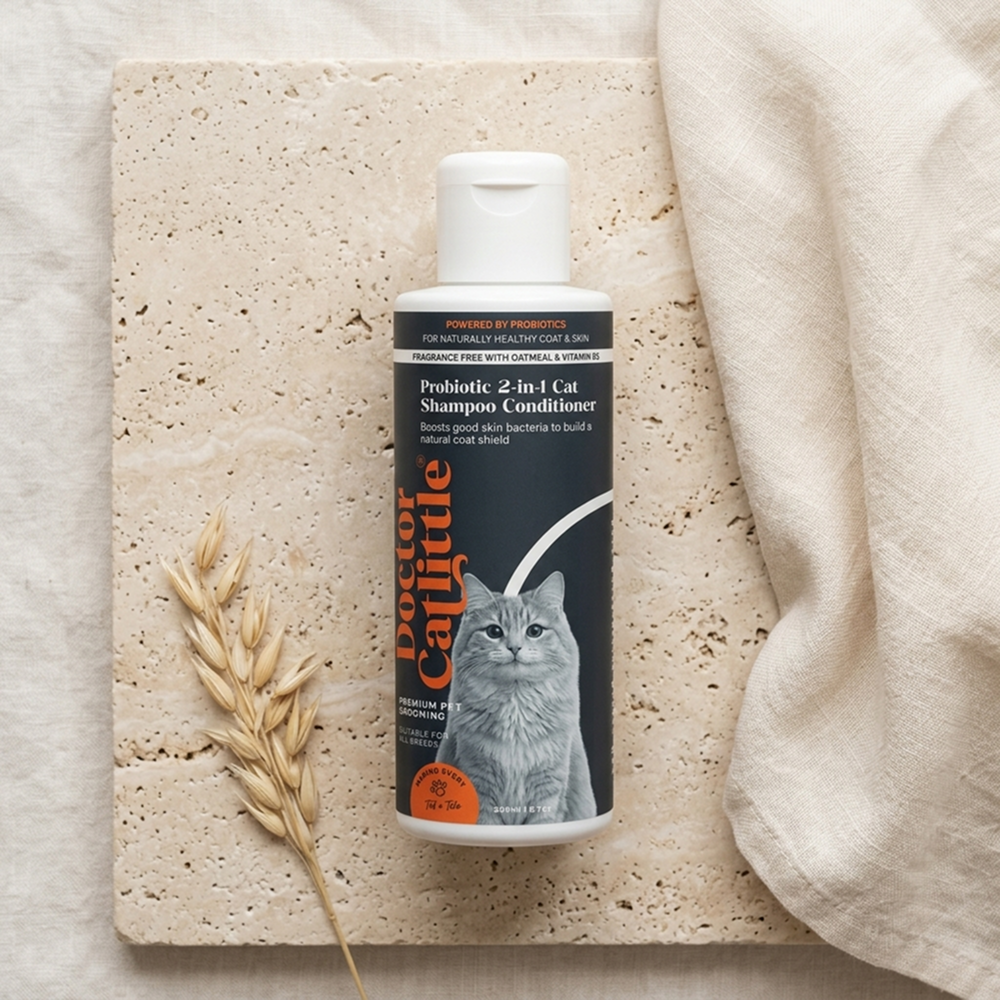 Doctor Catlittle Probiotic Cats 2 in 1 Shampoo Conditioner for Cats Cats-Grooming Supplies Doctor Catlittle Dropship