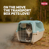 Trixie Capri 3 Open Top Carrier for Dogs and Cats (light grey/sage) Both-Bedding, Mats & Travel Supplies Trixie