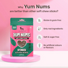 HUFT Yum Nums Soft and Chewy Spinach with Real Chicken Grain Free Stick Treats for Dogs Dog Treats + Others Heads Up for Tails