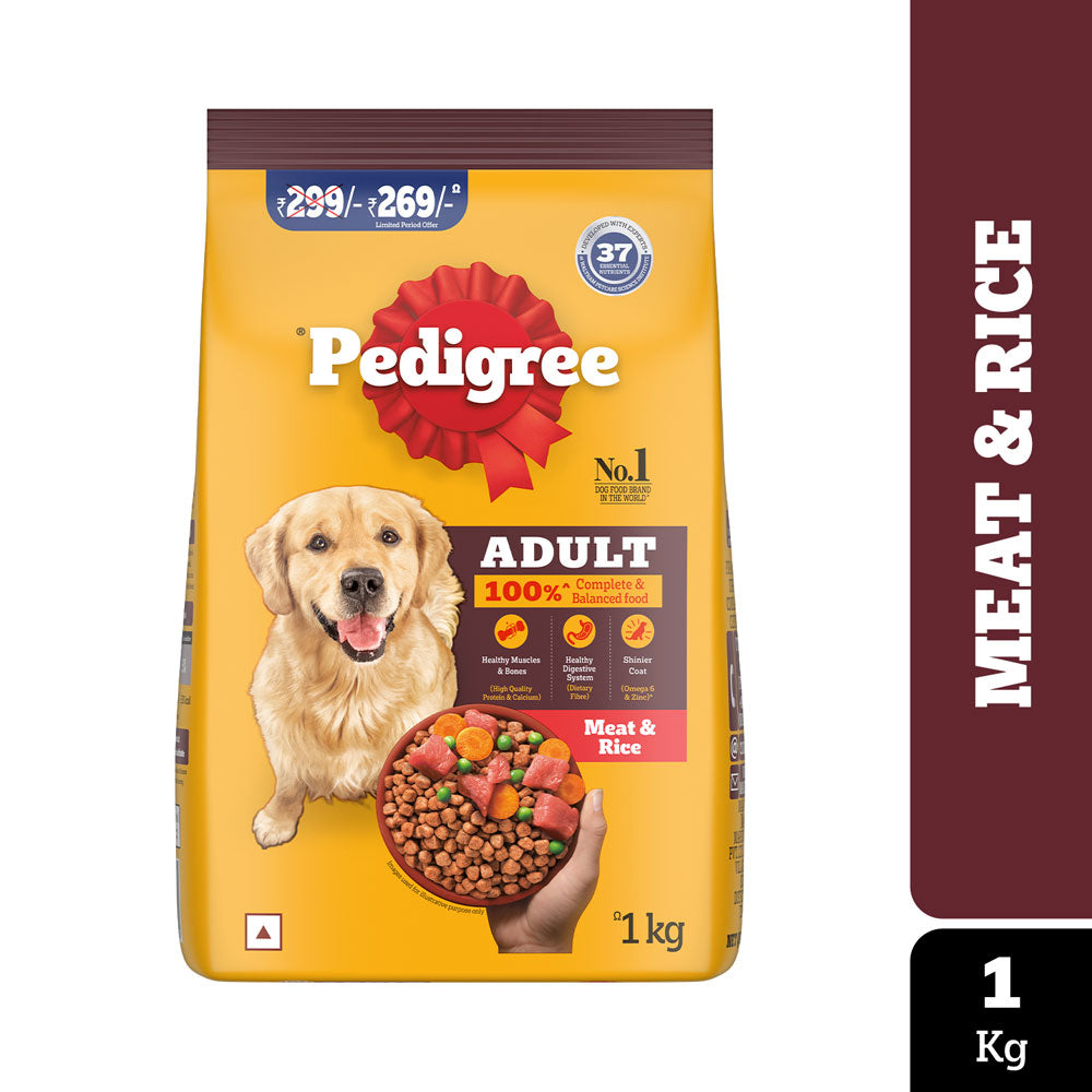 Pedigree Meat & Rice Adult Dog Dry Food