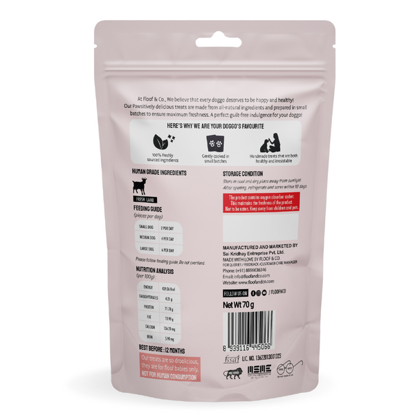 Floof & Co Slow Roasted Lamb Jerky Dog Treats