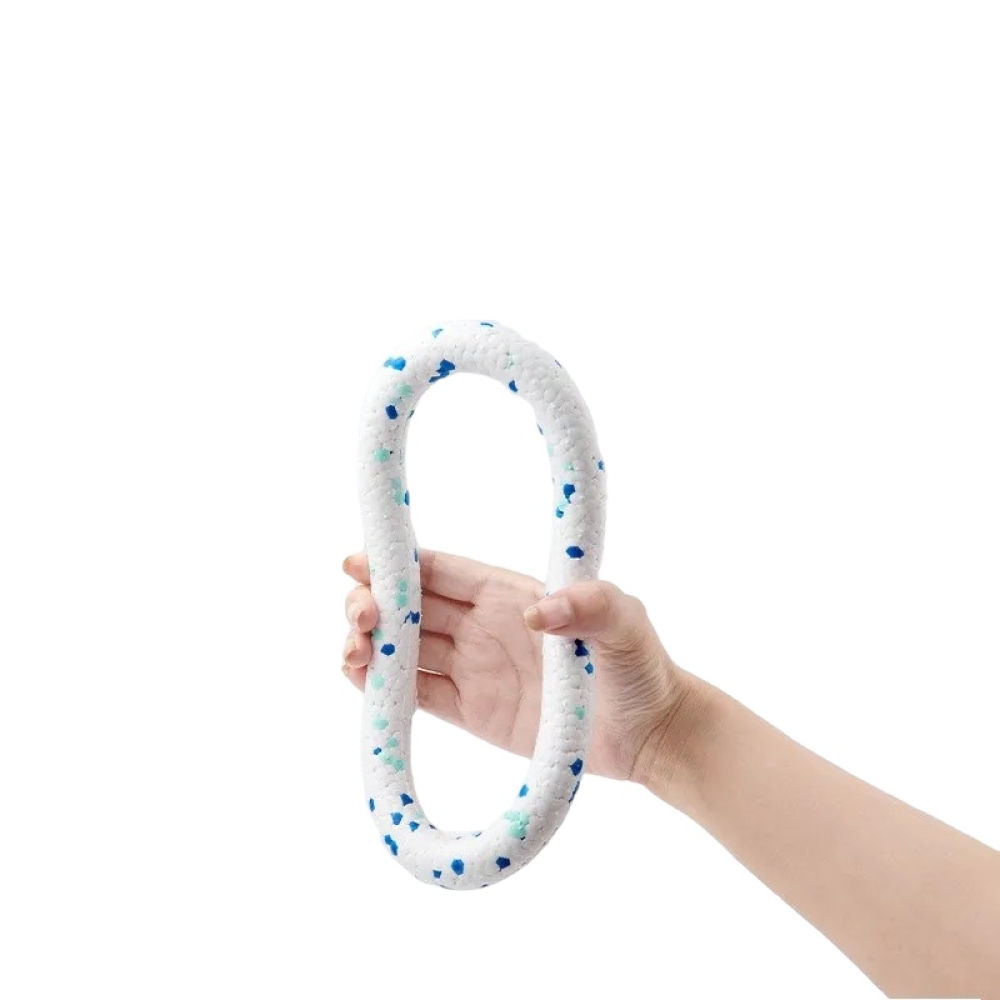Talking Dog Club Bloom Ring Indestructible Heavy Chew Toy for Dogs (White) Dogs-Toys Talking Dog Club Dropship