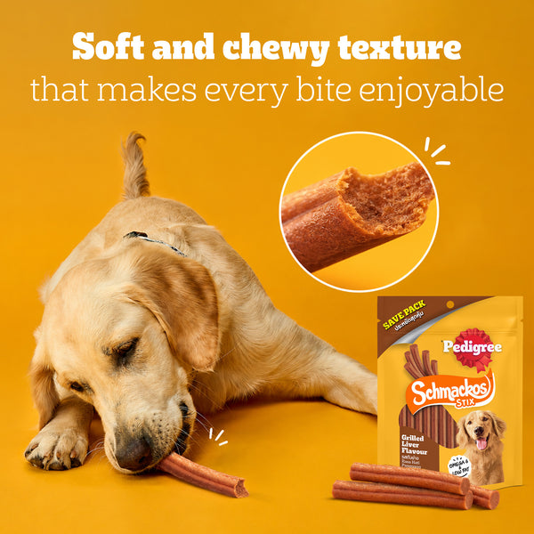 Pedigree Schmackos Stix Grilled Liver Flavour Adult Dog Treat