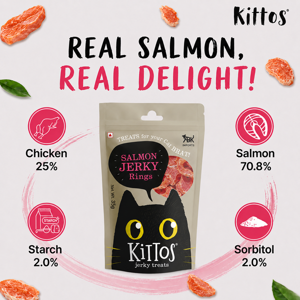 Kittos Purr Fect Salmon Rings Cat Treats